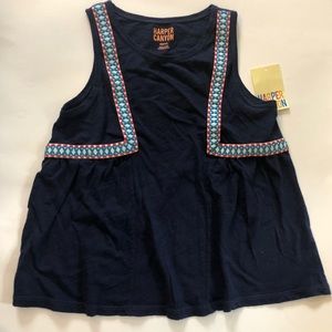 Harper Canyon Girls Embroided Swing Top NWT